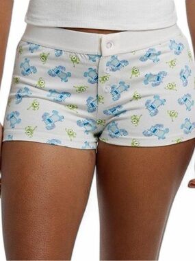 Disney Pixar Monsters, Inc. Duo Girls Lounge Shorts Size M